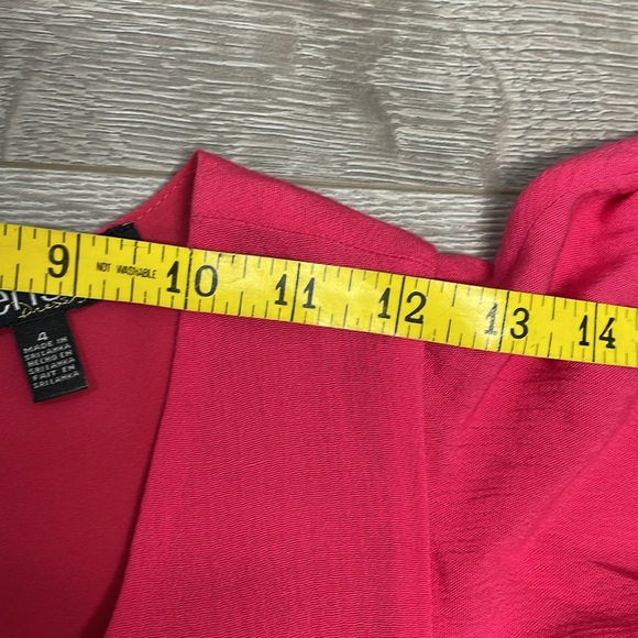 NWT Kensie Flutter Cap Sleeve Wide Leg Crop Jumpsuit Tie Waist Azalea Pink 4 - Picture 9 of 16